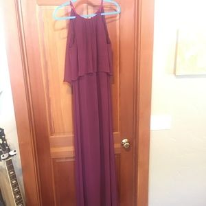 David's Bridal Bridesmaids Dress in Wine